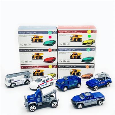 滑行警车（6款）1:64 - OBL901766
