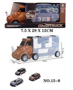 犀3只动物回力车子牛收纳车+ - OBL902734