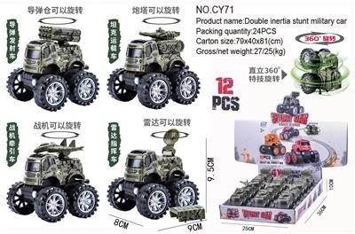 特技惯性
军事车
直立360°旋转 - OBL906204