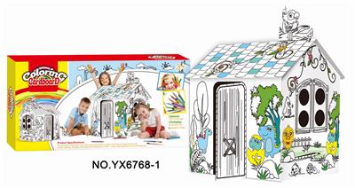 CREATIVE GRAFFITI - DIY THREE-DIMENSIONAL COLLAGE JUNGLE HOUSE (8 WATERCOLOR PENS) - OBL906244