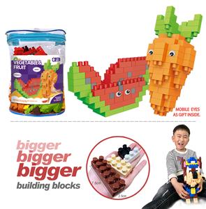 西瓜+萝卜大颗粒积木（158PCS） - OBL910448