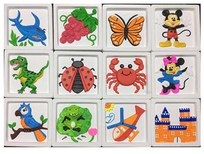 TEN PHOTO FRAMES IN A PAINTED MIX - OBL911620