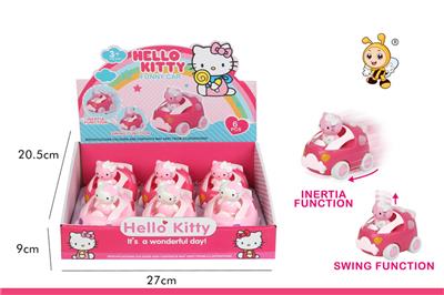 Hello Kitty cartoon inertia car - OBL911802