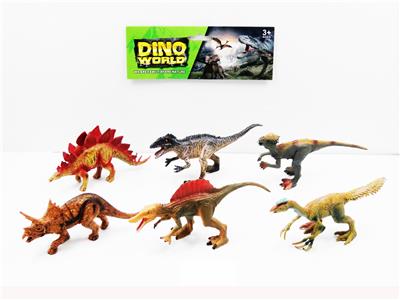 6只6寸彩绘恐龙 - OBL913921