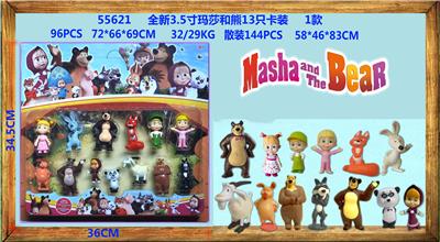 全新3.5寸玛莎和熊13只卡装 - OBL914176
