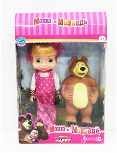 9寸实身玛莎和熊（服装2色） - OBL914244