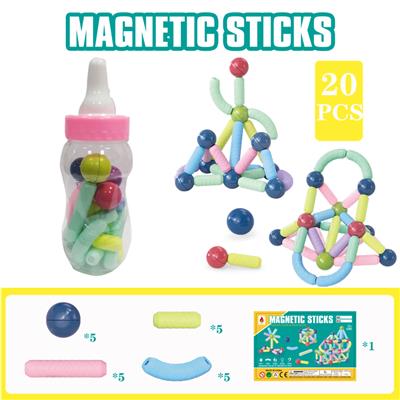 磁力棒20PCS（小奶瓶罐） - OBL914374