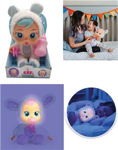 Nurse Bear - 6th Generation 14 Inch Gel Crying Doll with Night Light Feature with Plush Warmer With Four Music Cry Babies-Tutti Fritti With Tears feature, with suction bottle, with nipple 4 functions - OBL915514