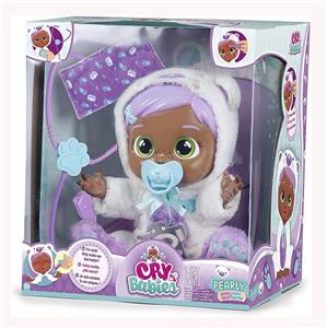 Doctor Cat 6th generation 14 inch live crying doll with colorful lights with four music with tears function, with water-absorbing bottle, with nipple with stethoscope. Needle. Thermometer 6 girl version crying doll mix - OBL915528