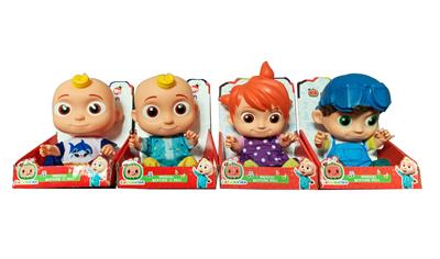 14 inch glue cocomelon super baby with 4 theme music and Christmas theme music 4 different theme characters mix - OBL915551