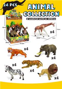 9寸PVC野生动物6款混装，24pcs/盒 - OBL918503