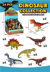 11寸PVC恐龙6款混装，24pcs/盒 - OBL918504