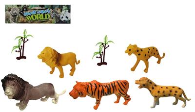 3-6寸PVC野生动物套装7pcs
野生动物5pcs,树2pcs - OBL918506