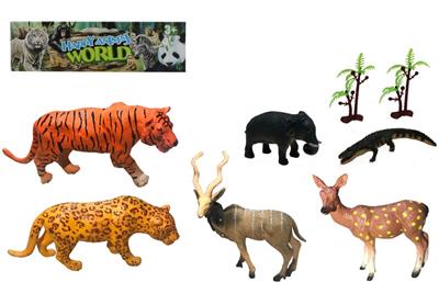 3-6寸PVC野生动物套装8pcs
野生动物6pcs,树2pcs - OBL918510