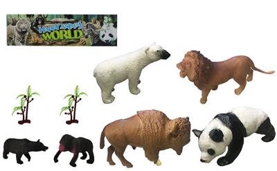 3-6寸PVC野生动物套装8pcs
野生动物6pcs,树2pcs - OBL918512