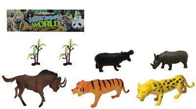 3-6寸PVC野生动物套装7pcs
野生动物5pcs,树2pcs - OBL918513