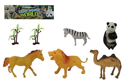 3-6寸PVC野生动物套装7pcs
野生动物5pcs,树2pcs - OBL918514