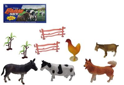 3-6寸PVC家禽动物套装9pcs
家禽动物5pcs,树2pcs,围栏2pcs - OBL918517