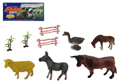 3-6寸PVC家禽动物套装9pcs
家禽动物5pcs,树2pcs,围栏2pcs - OBL918518