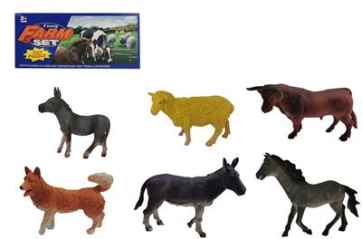 3-6寸PVC家禽动物套装6pcs - OBL918519