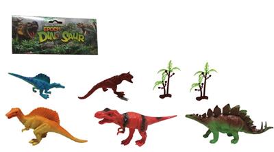 3-6寸PVC恐龙动物套装7pcs
恐龙动物5pcs,树2pcs - OBL918527