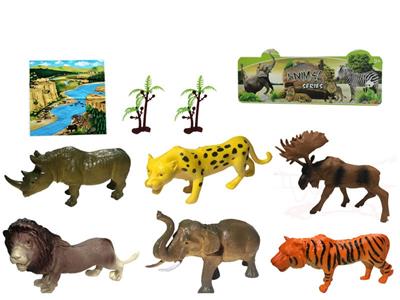3-6寸PVC野生动物套装9pcs
野生动物6pcs,树2pcs,地图1pcs - OBL918528