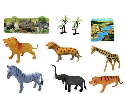 3-6寸PVC野生动物套装9pcs
野生动物6pcs,树2pcs,地图1pcs - OBL918529