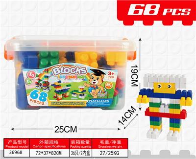 68pcs中方盒积木 - OBL918924