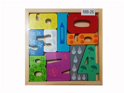 创意主题立体木制数字拼图 - OBL919536