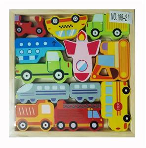 交通工具木制拼图 - OBL919561