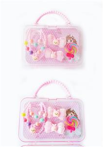 大手提盒饰品（项链+手链+发夹+发夹） - OBL922301