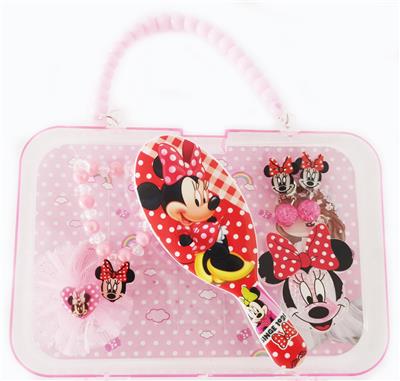 大手提盒饰品（手链+发夹+耳坠+按摩梳）米奇 - OBL922335