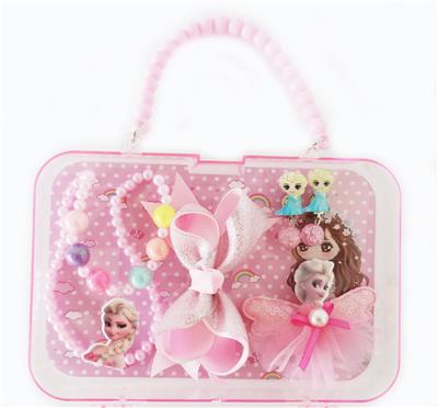 大手提盒饰品（项链+发夹+耳坠）冰雪公主 - OBL922348