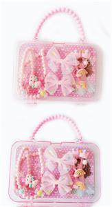 大手提盒饰品（项链+发夹+发绳+耳坠） - OBL922352