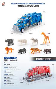 惯性拖头载实心动物（4只） - OBL922468