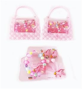 手提包饰品套装 （手链+发夹+戒指）小马 - OBL922513