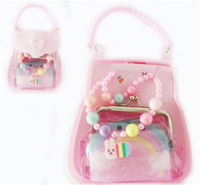 小手提背包饰品（项链+手链+钱包） - OBL922518