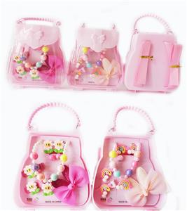 小手提背包饰品（项链+发夹+耳坠） - OBL922534