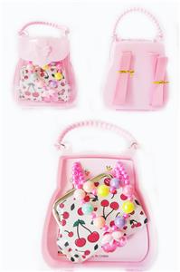 小手提背包饰品（项链+手链+钱包）樱桃 - OBL922542