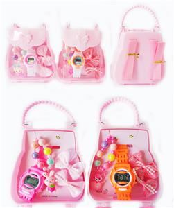 小手提背包饰品（项链+电子手表+发夹） - OBL922543
