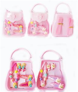 小手提背包饰品（项链+耳坠+发夹） - OBL922544