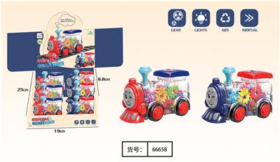 灯光惯性齿轮火车（包电） - OBL922557