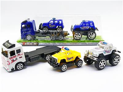 惯性拖头车载滑行警车 - OBL926536