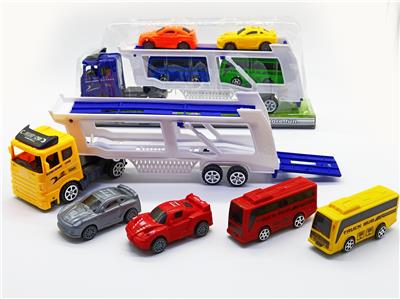 惯性双层拖头车载回力跑车回力巴士 - OBL926554