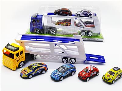 惯性双层拖头车载回力金属车 - OBL926562