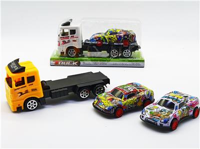 惯性拖头车载回力金属车 - OBL926563