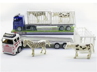 惯性拖头车载笼子动物 - OBL926567