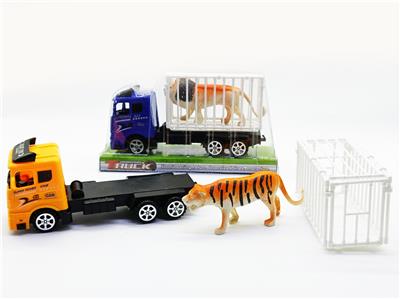 惯性拖头车载笼子动物 - OBL926580