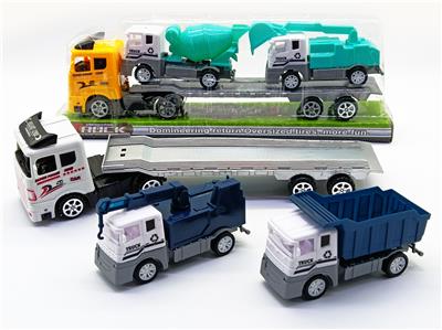 惯性拖头车载回力工程车 - OBL926582