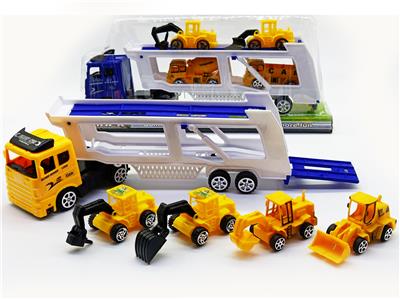 惯性双层拖头车载回力工程车 - OBL926589